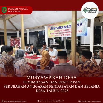 Musyawarah Desa Perubahan APBDES Tahun 2025